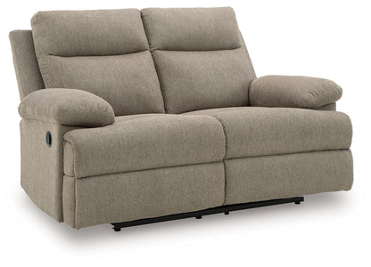 Cassel Furniture Outlet - Ashley Furniture - Side-Swipe Living Room - Reclining Loveseat / Mocha - PC9140586