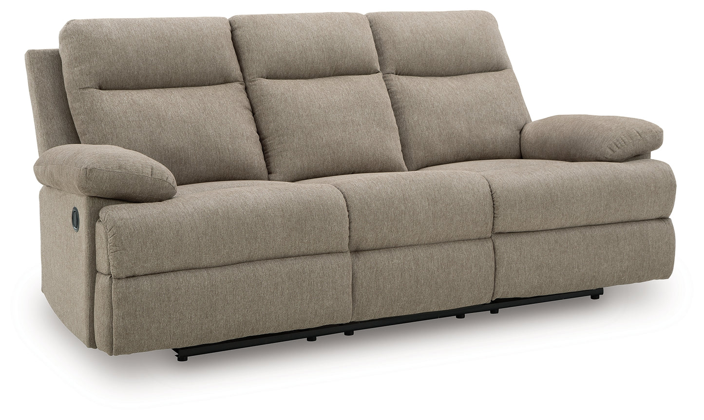 Cassel Furniture Outlet - Ashley Furniture - Side-Swipe Living Room - REC Sofa w/Drop Down Table / Mocha - PC9140589