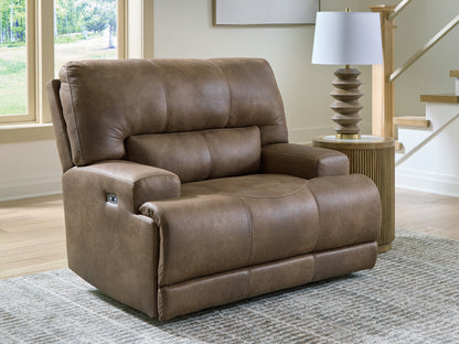 Cassel Furniture Outlet - Ashley Furniture - Beckley Place Living Room - PWR Recliner/ADJ Headrest / Earth - PC9180282