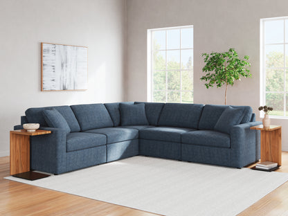 Cassel Furniture Outlet - Ashley Furniture - Modmax Sectional - RAF 7-Piece Sectional with Audio Console / Ink - 92121S75