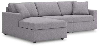 Cassel Furniture Outlet - Ashley Furniture - Modmax Sectional - RAF 3-Piece Sectional with Chaise / Granite - 92104S17