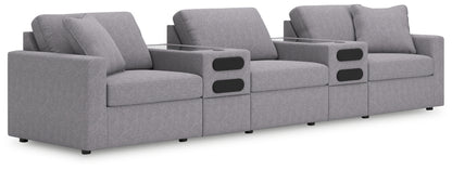 Cassel Furniture Outlet - Ashley Furniture - Modmax Sectional - RAF 5-Piece Sectional / Granite - 92104S15