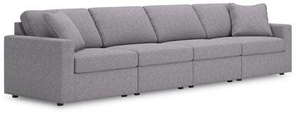 Cassel Furniture Outlet - Ashley Furniture - Modmax Sectional - RAF 4-Piece Sectional / Granite - 92104S10