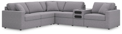 Cassel Furniture Outlet - Ashley Furniture - Modmax Sectional - RAF 6-Piece Sectional / Granite - 92104S14