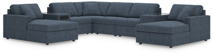 Cassel Furniture Outlet - Ashley Furniture - Modmax Sectional - RAF 8-Piece Sectional with Chaise / Ink - 92121S31