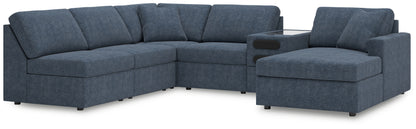 Cassel Furniture Outlet - Ashley Furniture - Modmax Sectional - 6-Piece Sectional with Chaise and Audio Console / Ink - 92121S25
