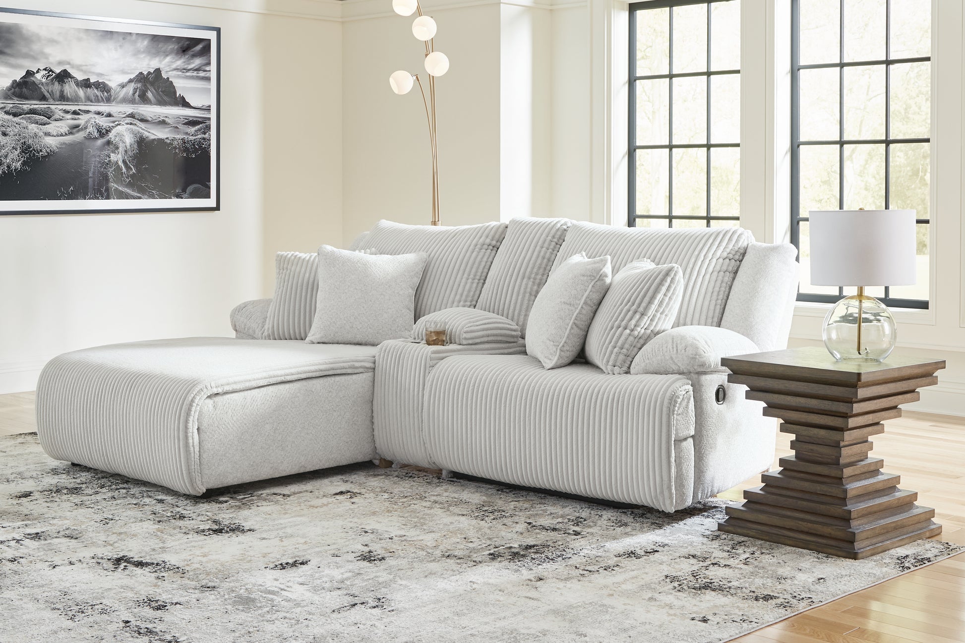 Cassel Furniture Outlet - Ashley Furniture - Top Tier Sectional - 3-Piece Sectional Chofa / Alloy - 92706S10