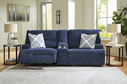 Cassel Furniture Outlet - Ashley Furniture - Acklen Place Sectional - 3-Piece Sectional / Navy - 93607S10