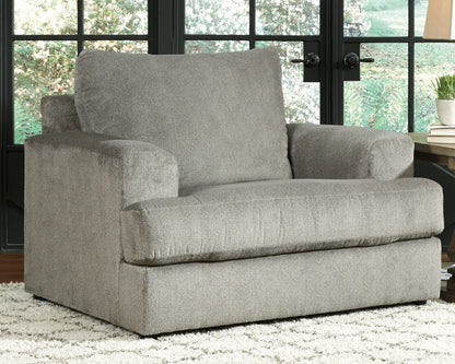 Cassel Furniture Outlet - Ashley Furniture - Soletren Living Room - Chair and a Half / Ash - 9510323