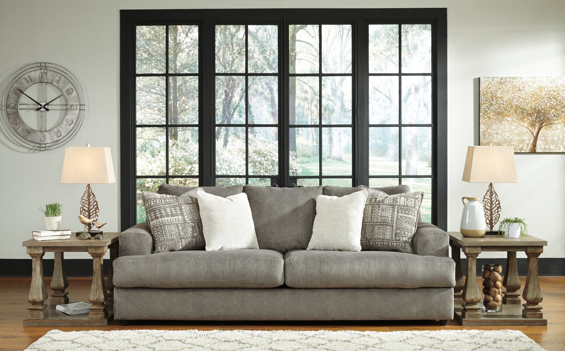 Cassel Furniture Outlet - Ashley Furniture - Soletren Living Room - Sofa / Ash - 9510338