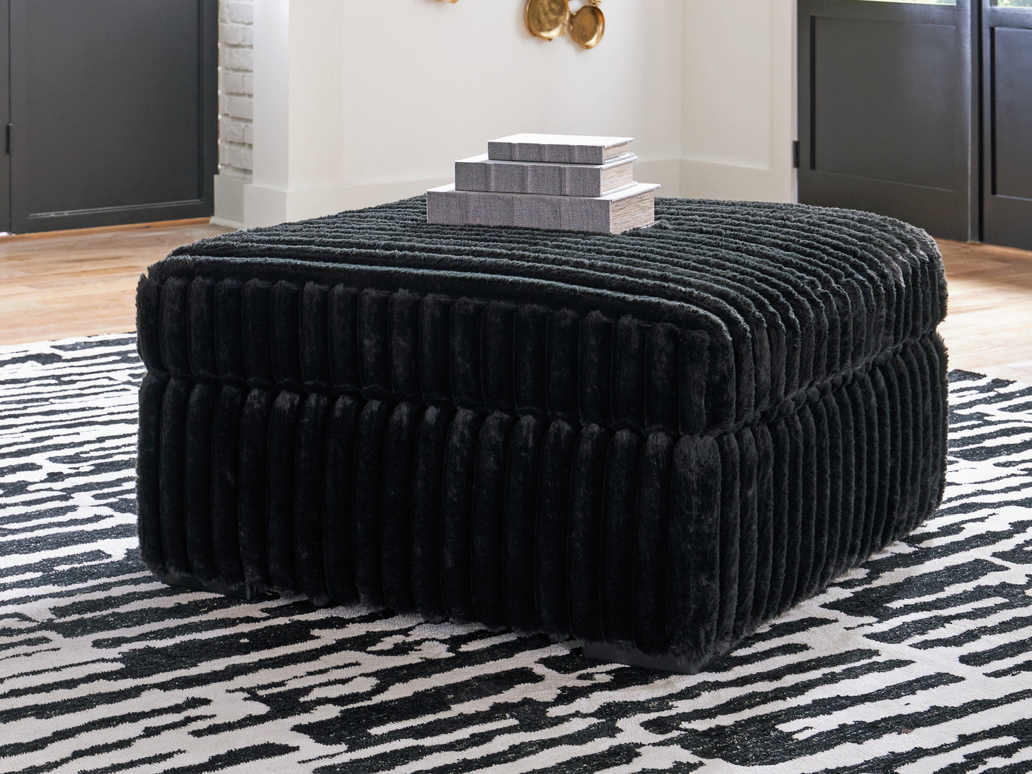 Cassel Furniture Outlet - Ashley Furniture - Midnight-Madness Living Room - Chair and a Half / Onyx - 9810323