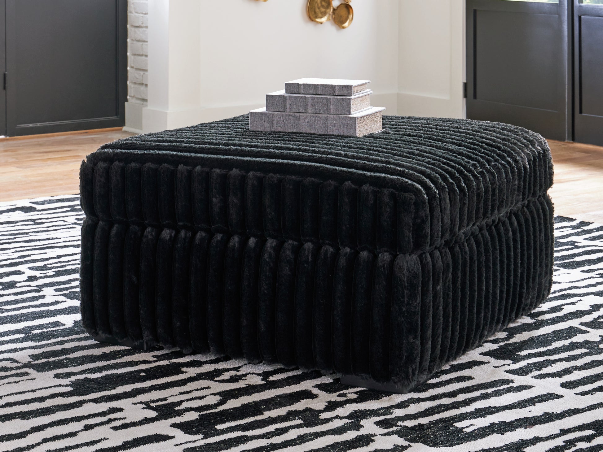 Cassel Furniture Outlet - Ashley Furniture - Midnight-Madness Living Room - Chair and a Half / Onyx - 9810323