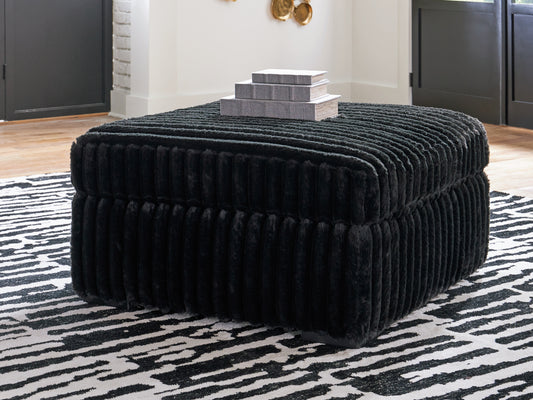 Cassel Furniture Outlet - Ashley Furniture - Midnight-Madness Living Room - Chair and a Half / Onyx - 9810323