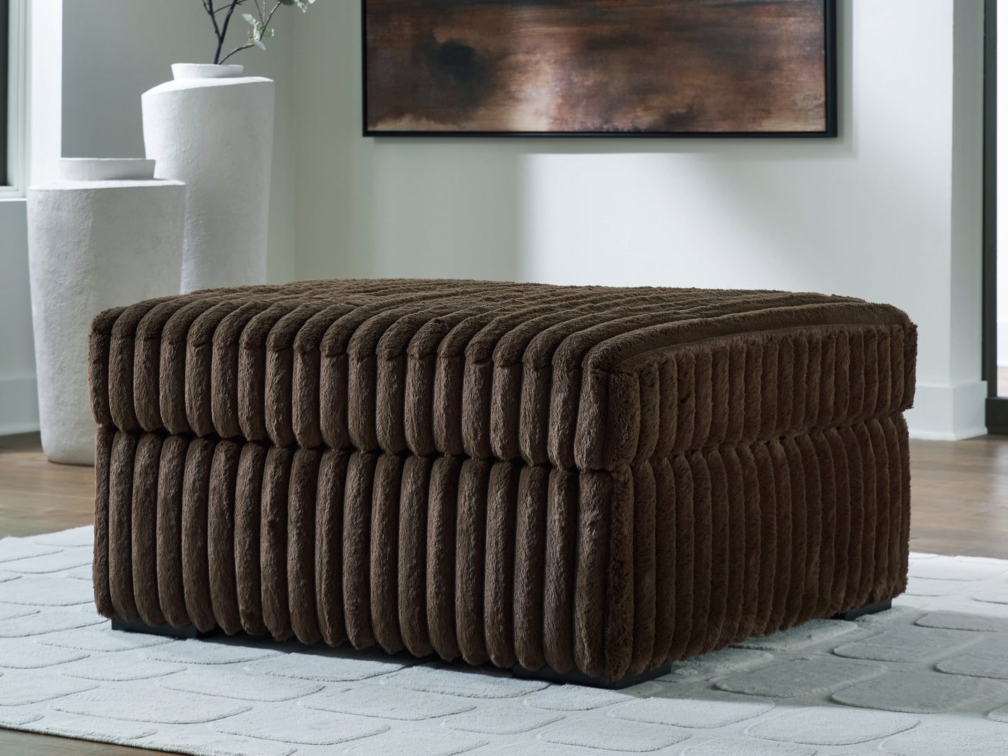 Cassel Furniture Outlet - Ashley Furniture - Midnight-Madness Living Room - Oversized Accent Ottoman / Chocolate - 9810408