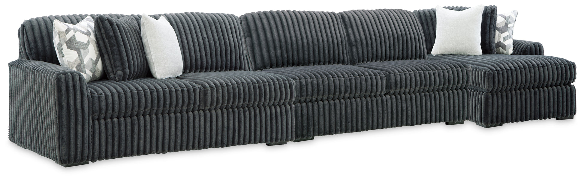 Cassel Furniture Outlet - Ashley Furniture - Midnight-Madness 3-Piece Sectional with Chaise - 3-Piece Sectional with Chaise - 98105S28