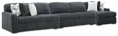 Cassel Furniture Outlet - Ashley Furniture - Midnight-Madness 3-Piece Sectional with Chaise - 3-Piece Sectional with Chaise - 98105S28