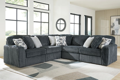 Cassel Furniture Outlet - Ashley Furniture - Midnight-Madness Sectional - RAF 5-Piece Sectional / Gunmetal - 98105S27