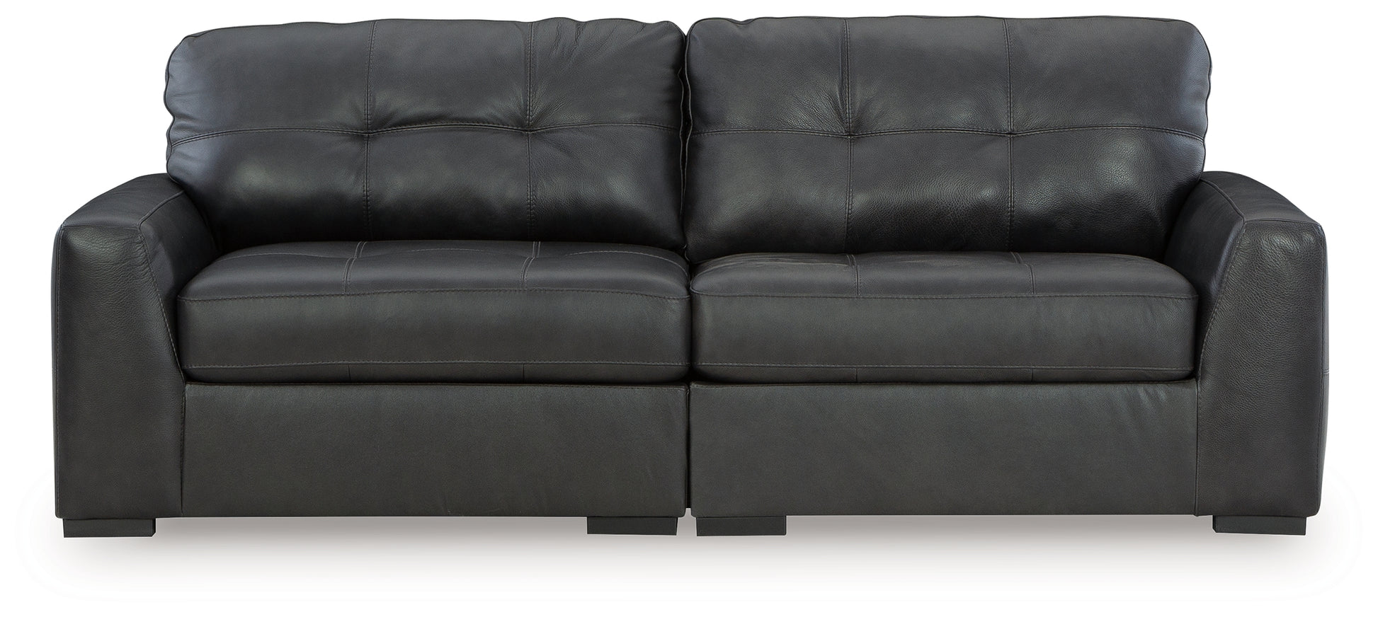 Cassel Furniture Outlet - Ashley Furniture - Brindley Pier Sectional - RAF 2-Piece Sectional Loveseat / Fog - 99503S1