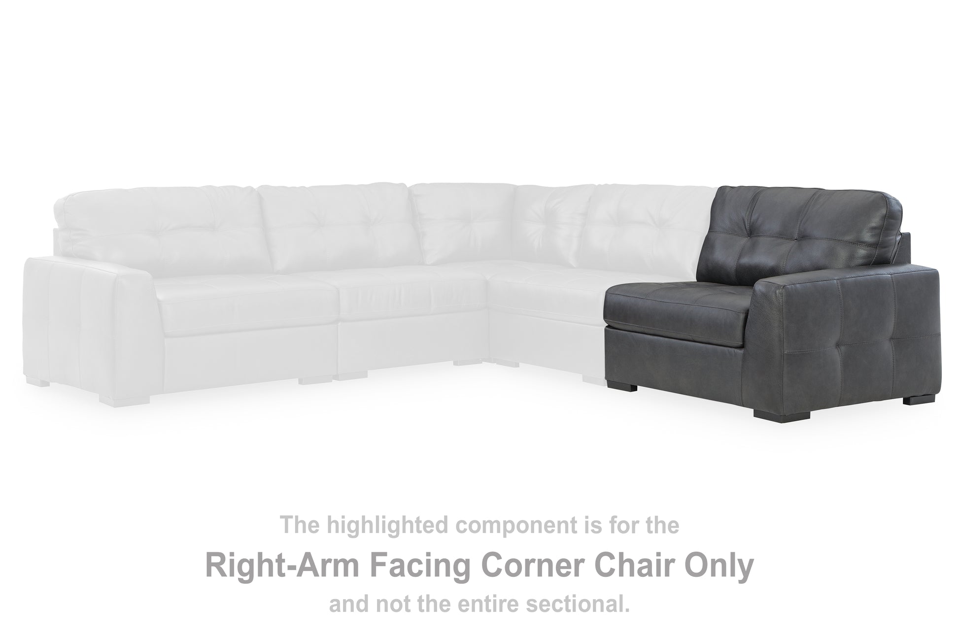Cassel Furniture Outlet - Ashley Furniture - Brindley Pier Sectional - RAF Corner Chair / Fog - 9950365