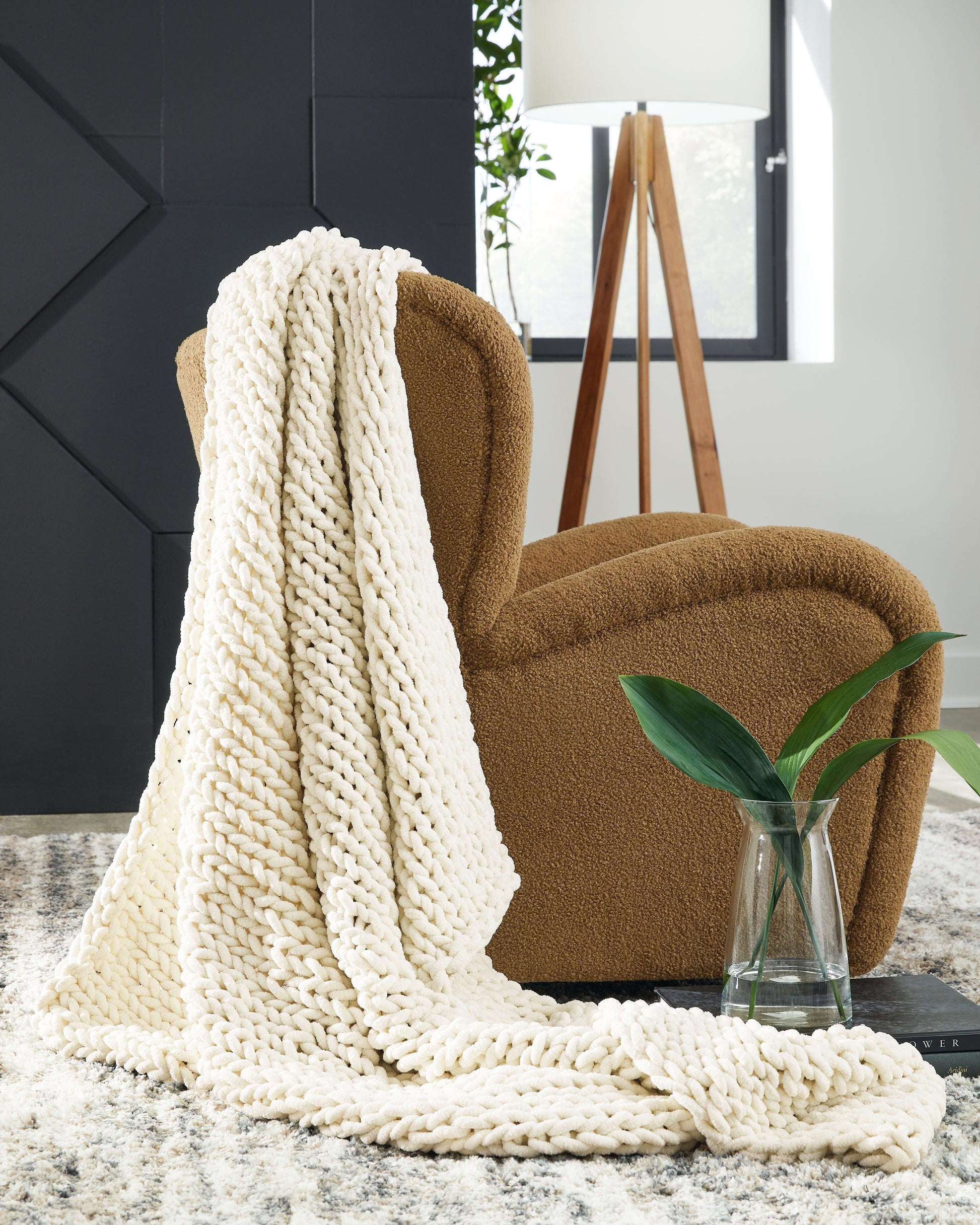 Cassel Furniture Outlet - Ashley Furniture - Chaddon Throw (Set of 3) - Throw (3/CS) / Ivory - A1001060