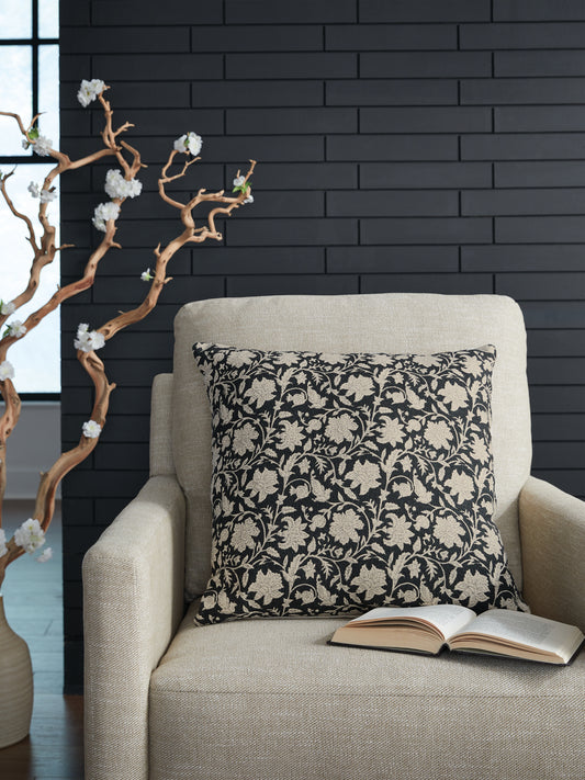 Cassel Furniture Outlet - Ashley Furniture - Alanderson Pillows - Pillow (4/CS) / Black/Ivory - A1001100
