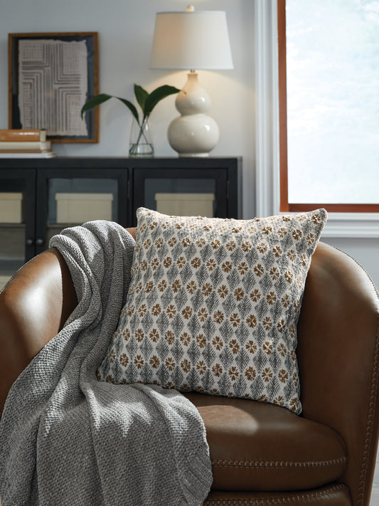 Cassel Furniture Outlet - Ashley Furniture - Dainwick Pillows - Pillow (4/CS) / White/Gray/Brown - A1001102