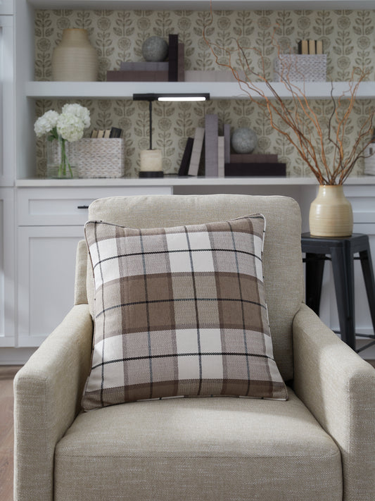 Cassel Furniture Outlet - Ashley Furniture - Godricton Pillows - Pillow (4/CS) / Brown/Black/Cream - A1001103