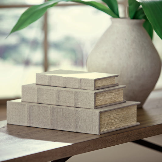 Cassel Furniture Outlet - Ashley Furniture - Jolina Box (Set of 3) - Box Set (3/CN) / Linen - A2000486