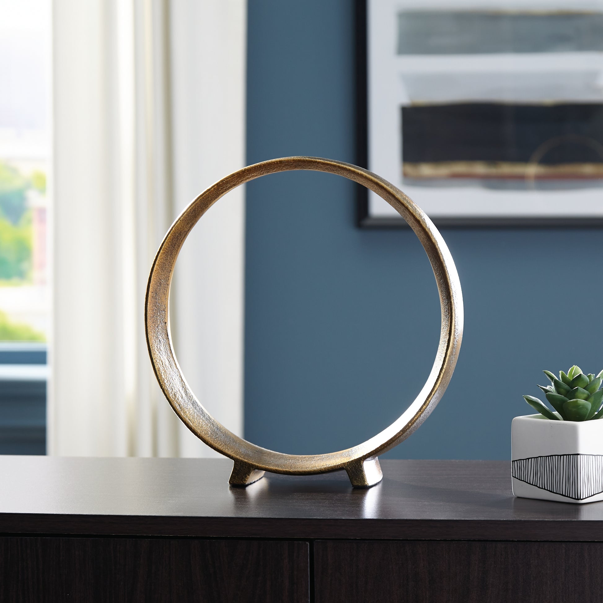 Cassel Furniture Outlet - Ashley Furniture - Ryandale Sculpture - Sculpture / Antique Brass Finish - A2000499S