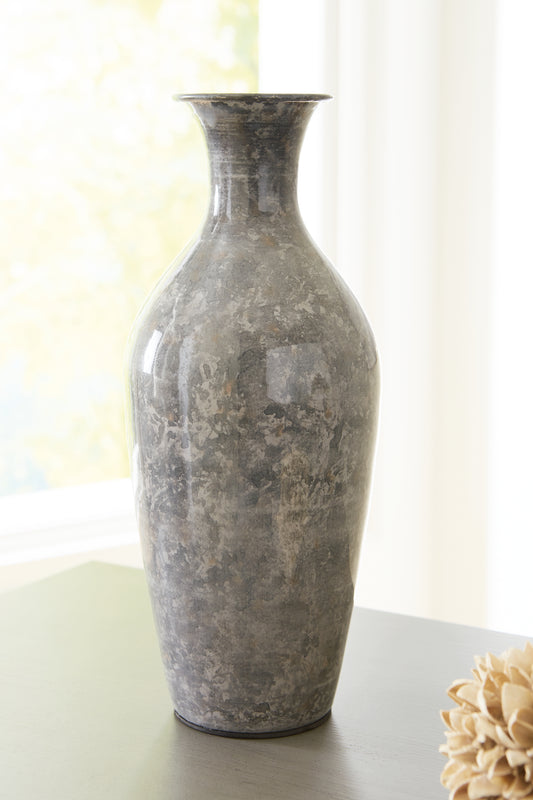 Cassel Furniture Outlet - Ashley Furniture - Brockwich Vase - Vase / Antique Gray - A2000587