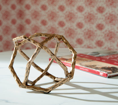 Cassel Furniture Outlet - Ashley Furniture - Laddington Sculpture - Sculpture (2/CS) / Antique Brass Finish - A2000670