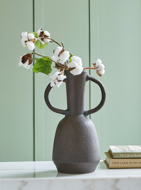 Cassel Furniture Outlet - Ashley Furniture - Aadeen Vase - Vase / Distressed Brown - A2000673