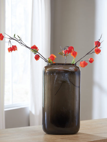 Cassel Furniture Outlet - Ashley Furniture - Sumner Vase - Vase / Gray/Gold Finish - A2000812