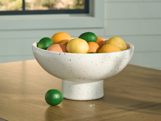 Cassel Furniture Outlet - Ashley Furniture - Dallinworth Bowl - Bowl / White/Black - A2000833