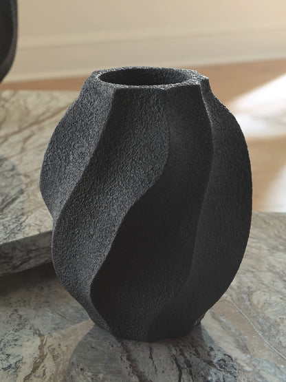 Cassel Furniture Outlet - Ashley Furniture - Judworth Vase - Vase / Black - A2000875