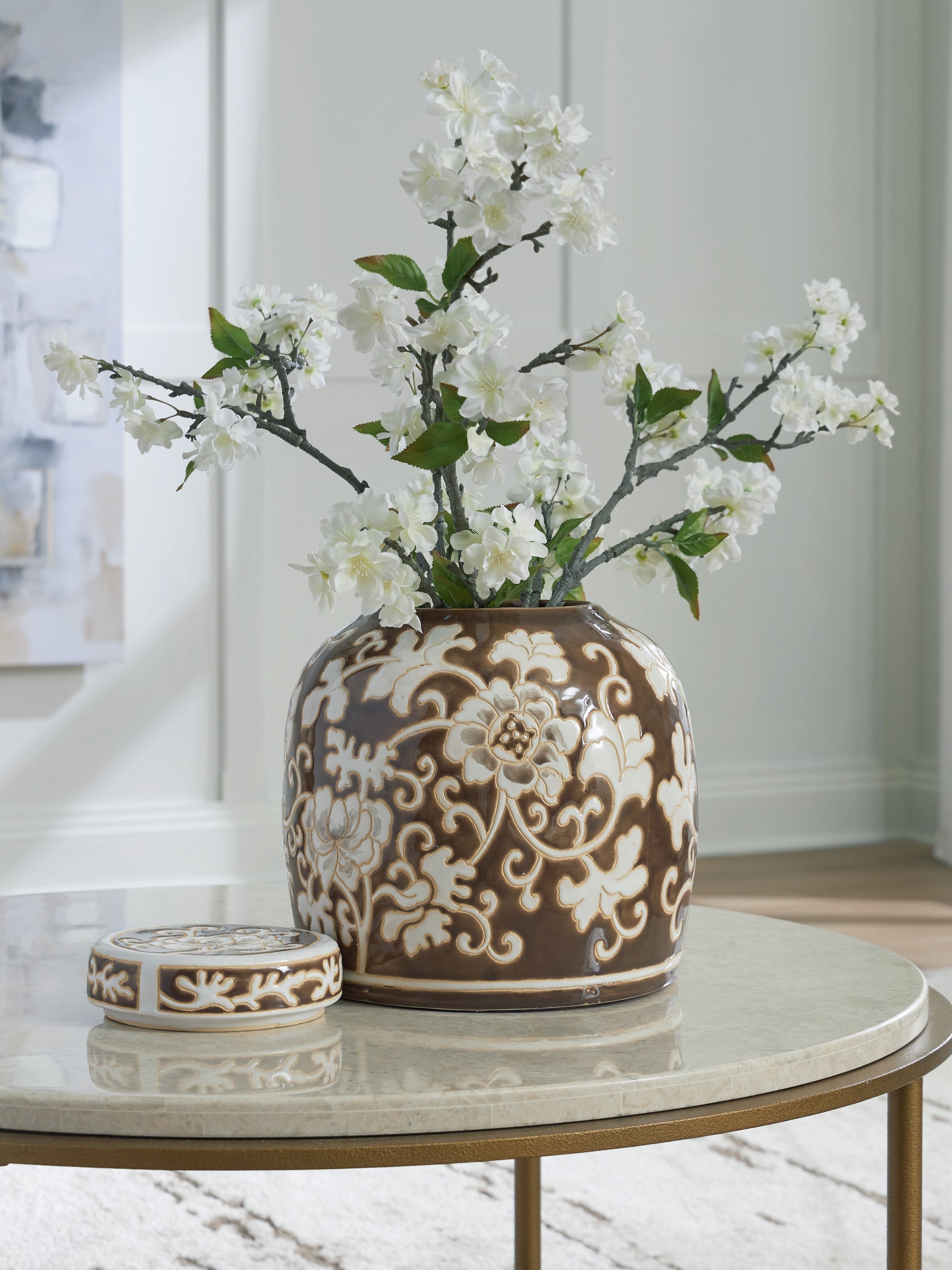 Cassel Furniture Outlet - Ashley Furniture - Adalham Jar - Jar / Brown/Cream - A2000910