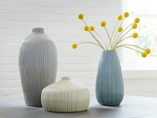Cassel Furniture Outlet - Ashley Furniture - Eiderman Vase - Vase Set (3/CN) - A2000913