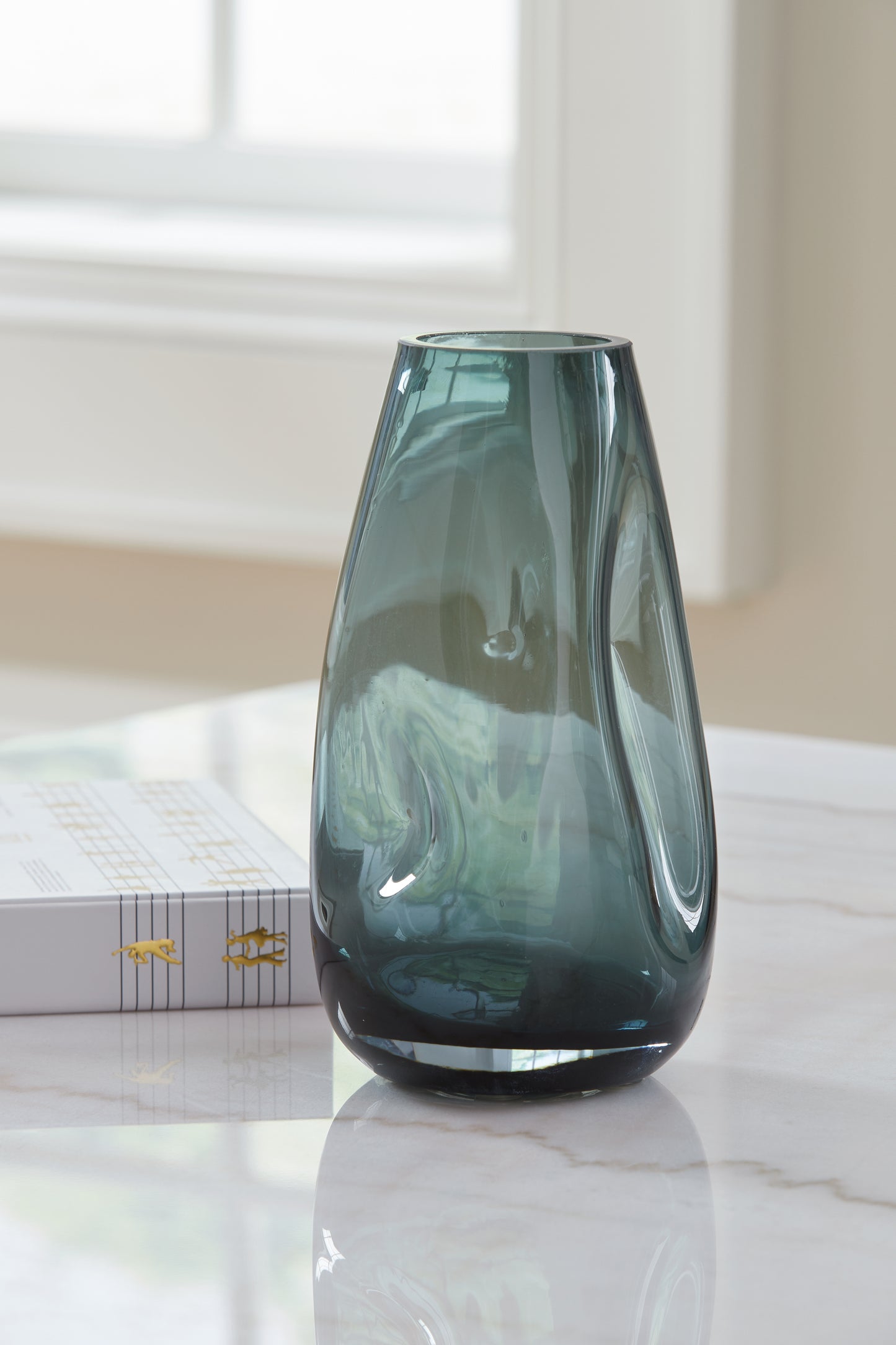 Cassel Furniture Outlet - Ashley Furniture - Beamund Vase - Vase (2/CS) / Teal Blue - A2900010