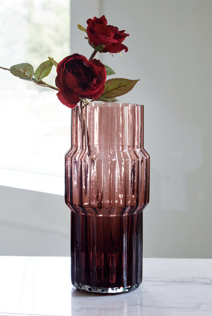 Cassel Furniture Outlet - Ashley Furniture - Dorlow Vase - Vase / Mauve - A2900024V