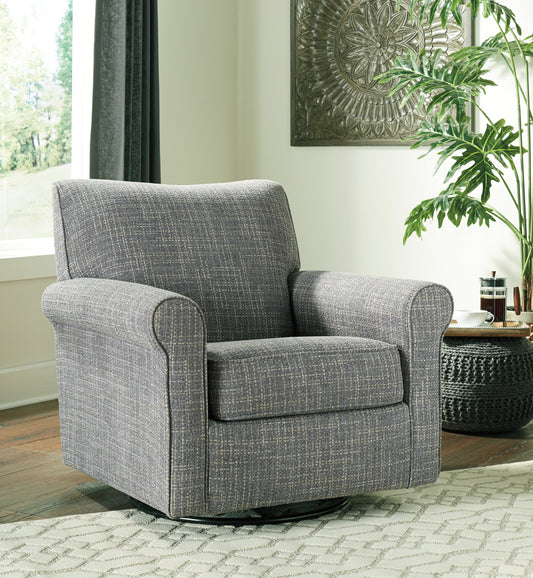 Cassel Furniture Outlet - Ashley Furniture - Renley Accent Chair - Swivel Glider Accent Chair / Ash - A3000002