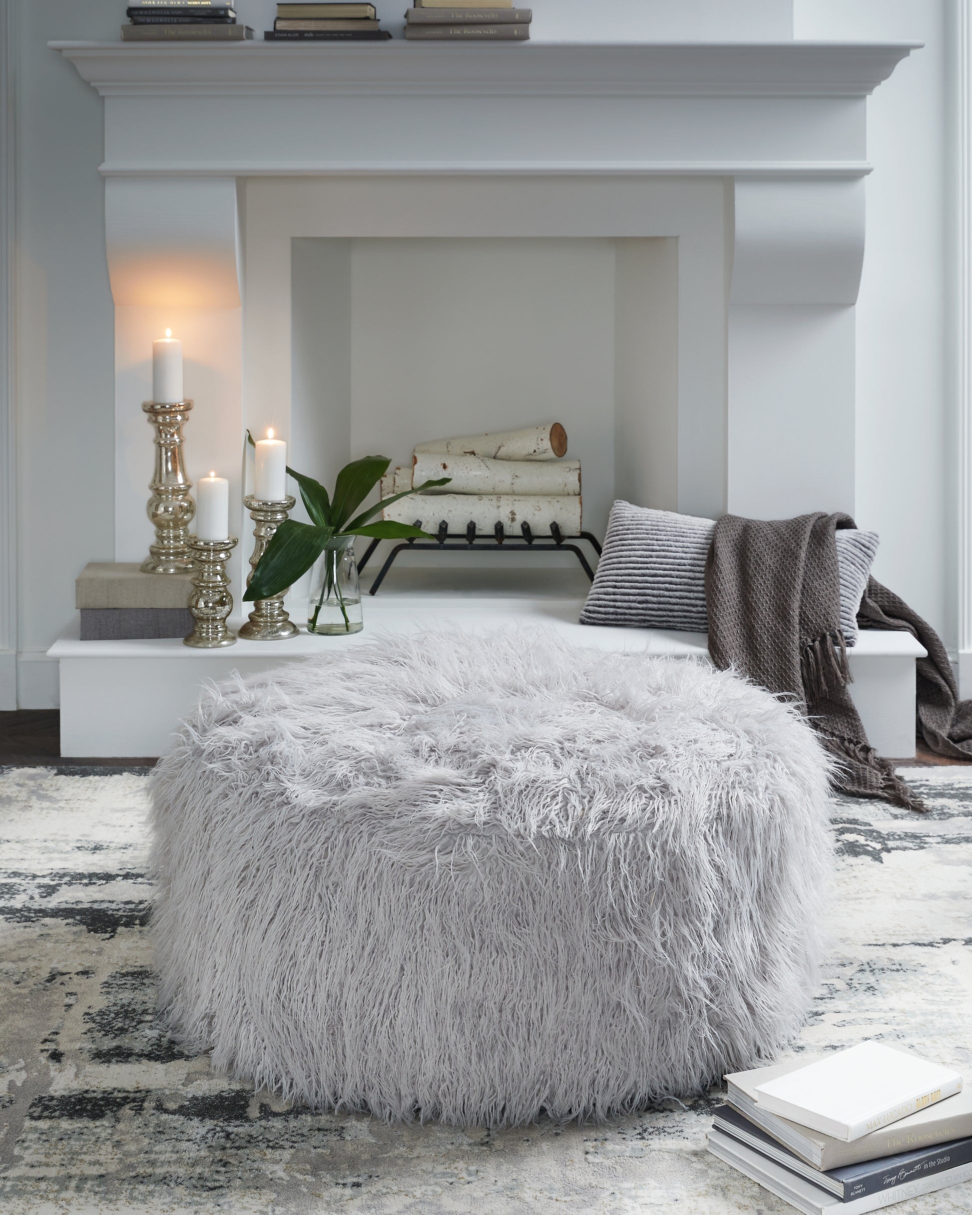 Cassel Furniture Outlet - Ashley Furniture - Galice Living Room - Oversized Accent Ottoman / Light Gray - A3000333