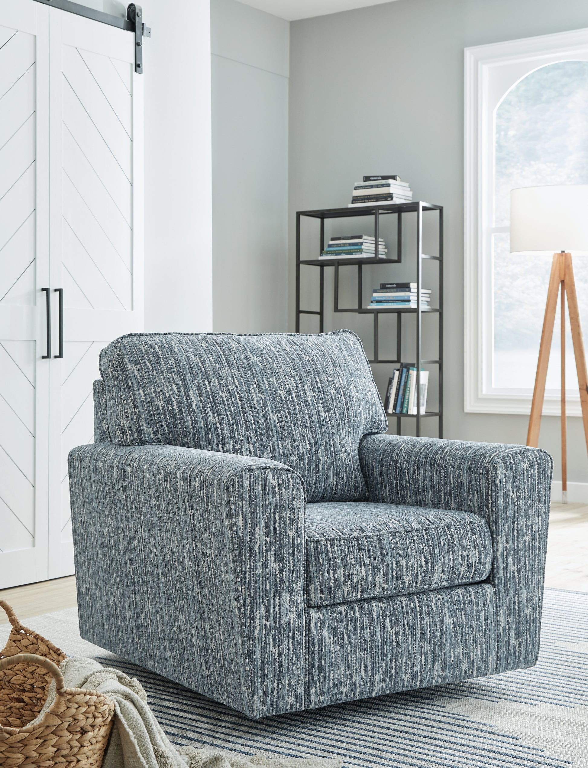 Cassel Furniture Outlet - Ashley Furniture - Aterburm Swivel Accent Chair - Swivel Accent Chair / Twilight - A3000649