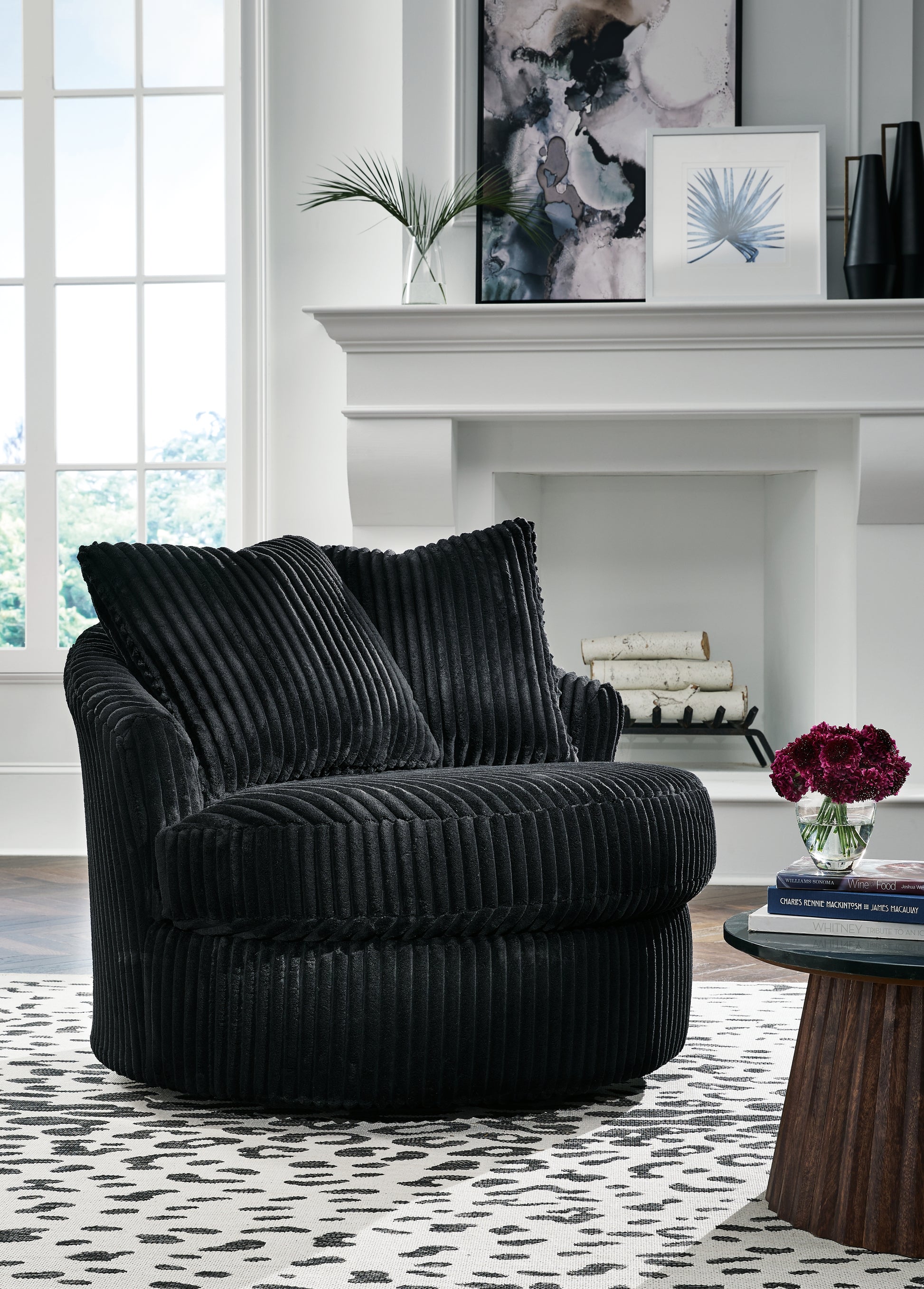 Cassel Furniture Outlet - Ashley Furniture - Gramwell Swivel Accent Chair - Swivel Accent Chair / Alloy - A3000724