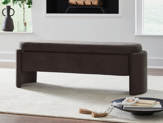 Cassel Furniture Outlet - Ashley Furniture - Vavuniya Storage Bench - Storage Bench / Brown / 56"W x 19"D x 19"H - A3000750