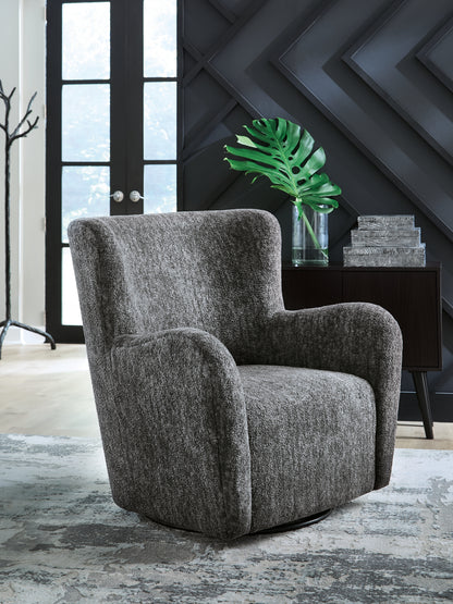 Cassel Furniture Outlet - Ashley Furniture - Rowenburg Swivel Glider Accent Chair - Swivel Glider Accent Chair / Heather Charcoal - A3000796