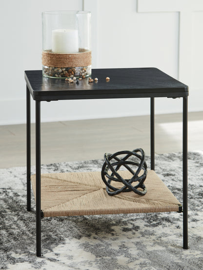 Cassel Furniture Outlet - Ashley Furniture - Minrich Accent Table - Accent Table / Black/Natural - A4000591