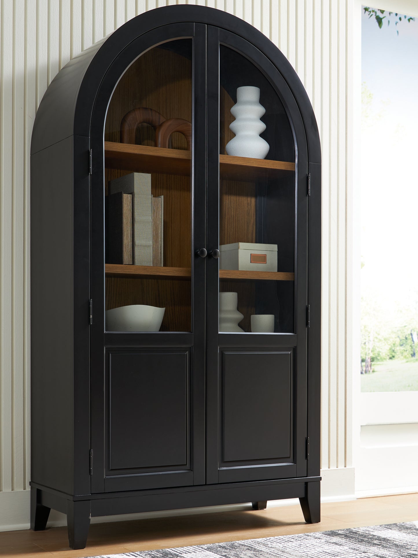 Cassel Furniture Outlet - Ashley Furniture - Dagandale Accent Cabinet - Accent Cabinet / Black/Natural - A4000599