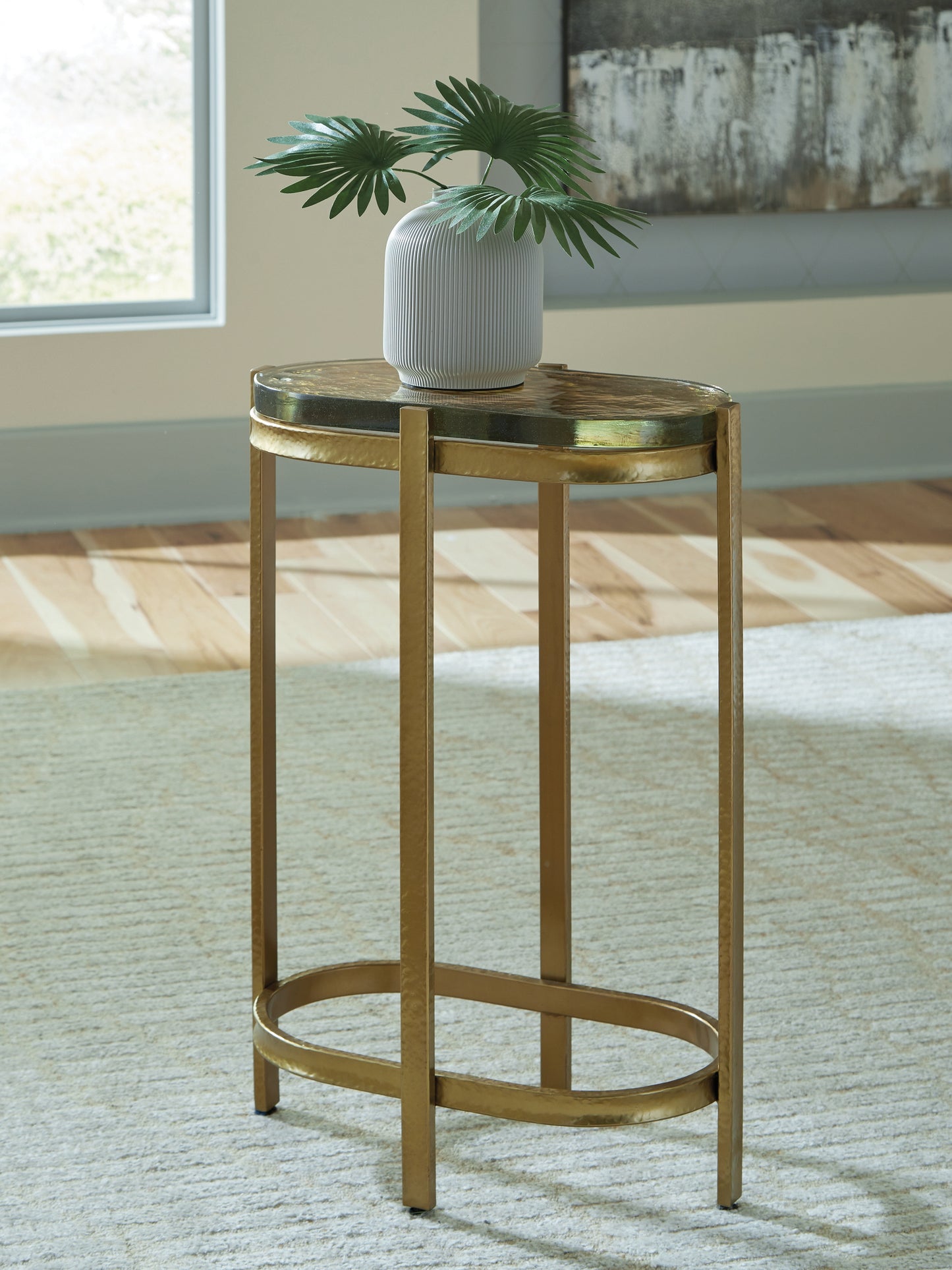 Cassel Furniture Outlet - Ashley Furniture - Porterville Accent Table - Accent Table / Gold Finish - A4000716
