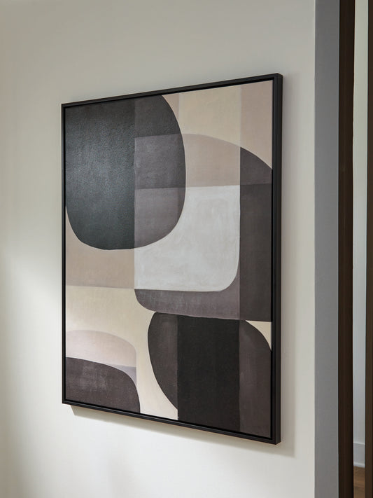 Cassel Furniture Outlet - Ashley Furniture - Kesleigh Wall Decor - Wall Art / Black/White - A8000495