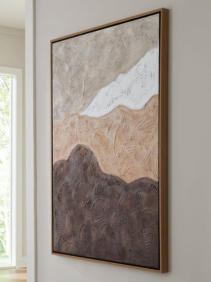 Cassel Furniture Outlet - Ashley Furniture - Fanthorne Wall Decor - Wall Art / Tan/Brown/White - A8000500